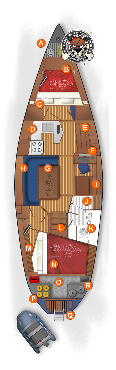 View the layout of our CR Yacht 400DS